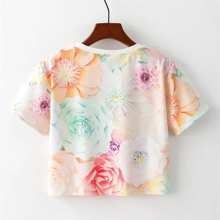Floral Crop T-Shirt