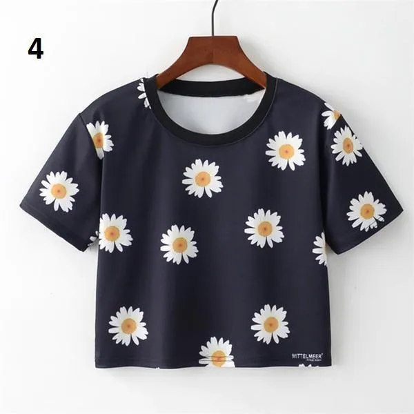 Floral Crop T-Shirt