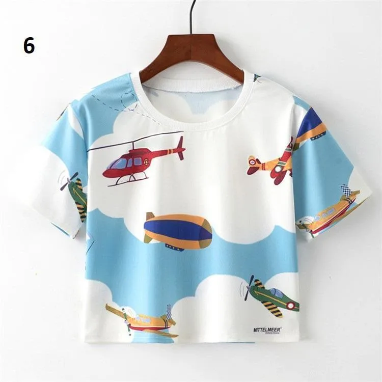 Floral Crop T-Shirt