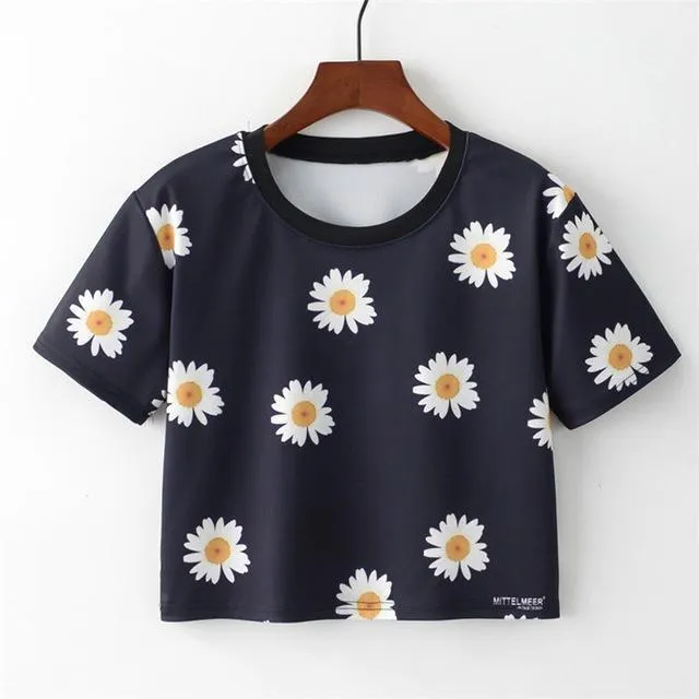 Floral Crop T-Shirt