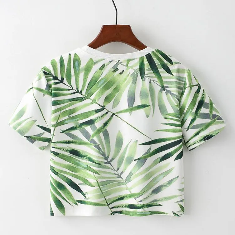 Floral Crop T-Shirt