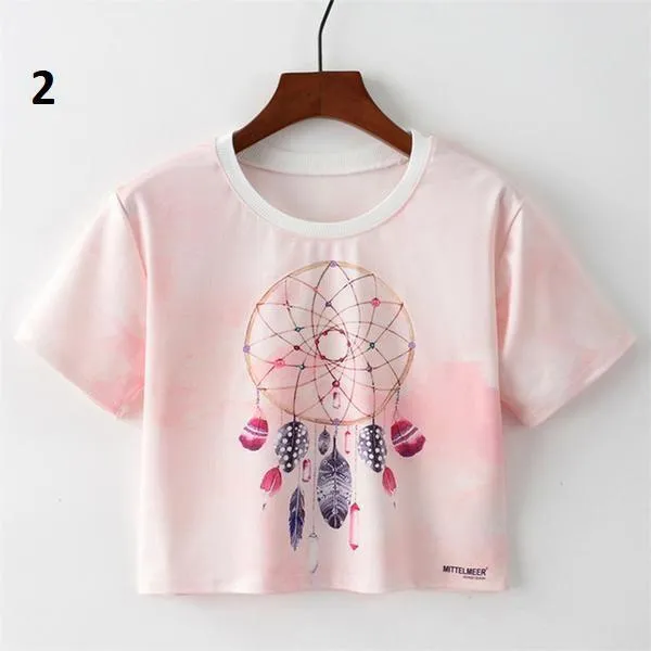 Floral Crop T-Shirt