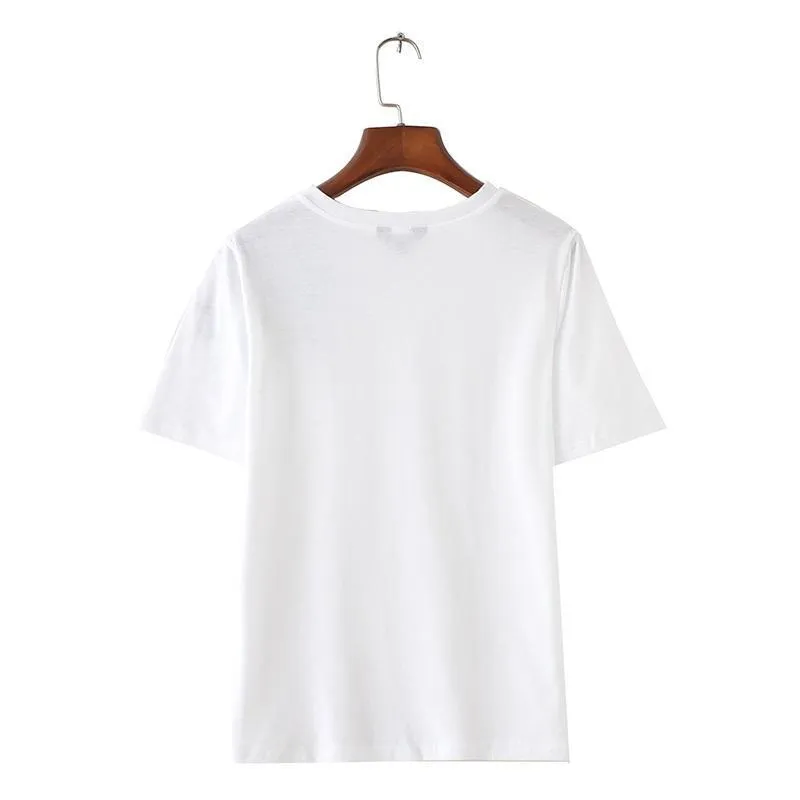 Floral Embroidery T-Shirt