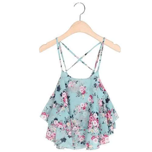 Floral Print Tank Top ( 4 Colors )