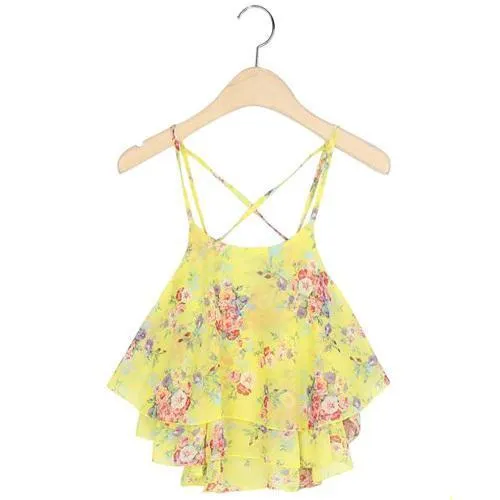Floral Print Tank Top ( 4 Colors )