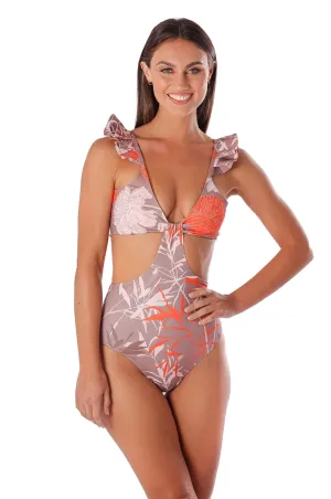Florence Halter-Intermediate Coverage Bottom Swimsuit