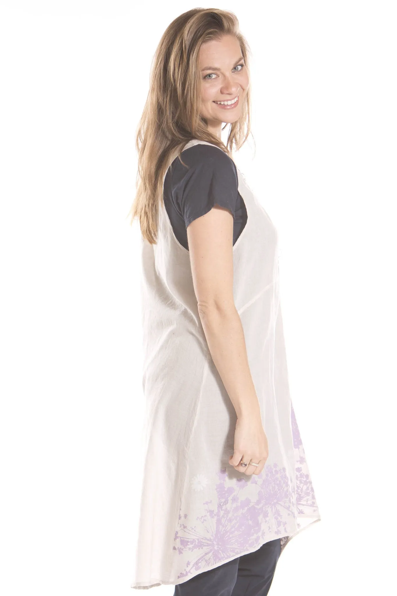 Florica Cotton Voile Shift Printed- Blue Fish Clothing
