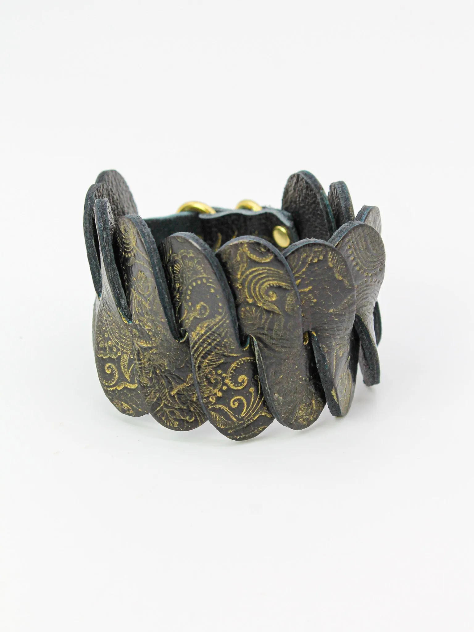 Flow Cuff Bracelet/ Onyx Elemental