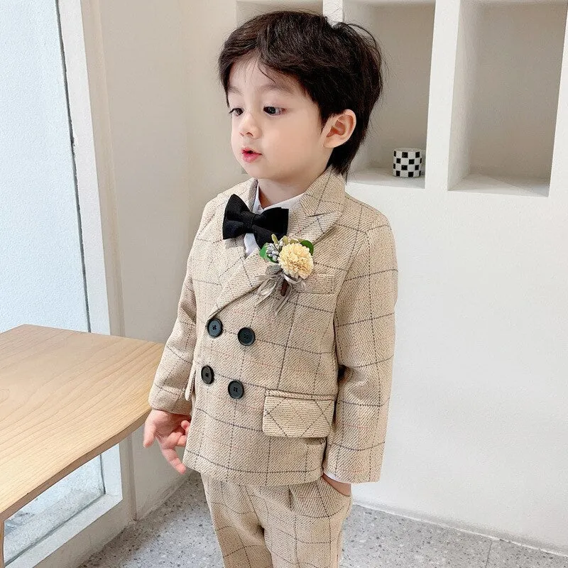 Flower Boys Formal Dress Suit Set