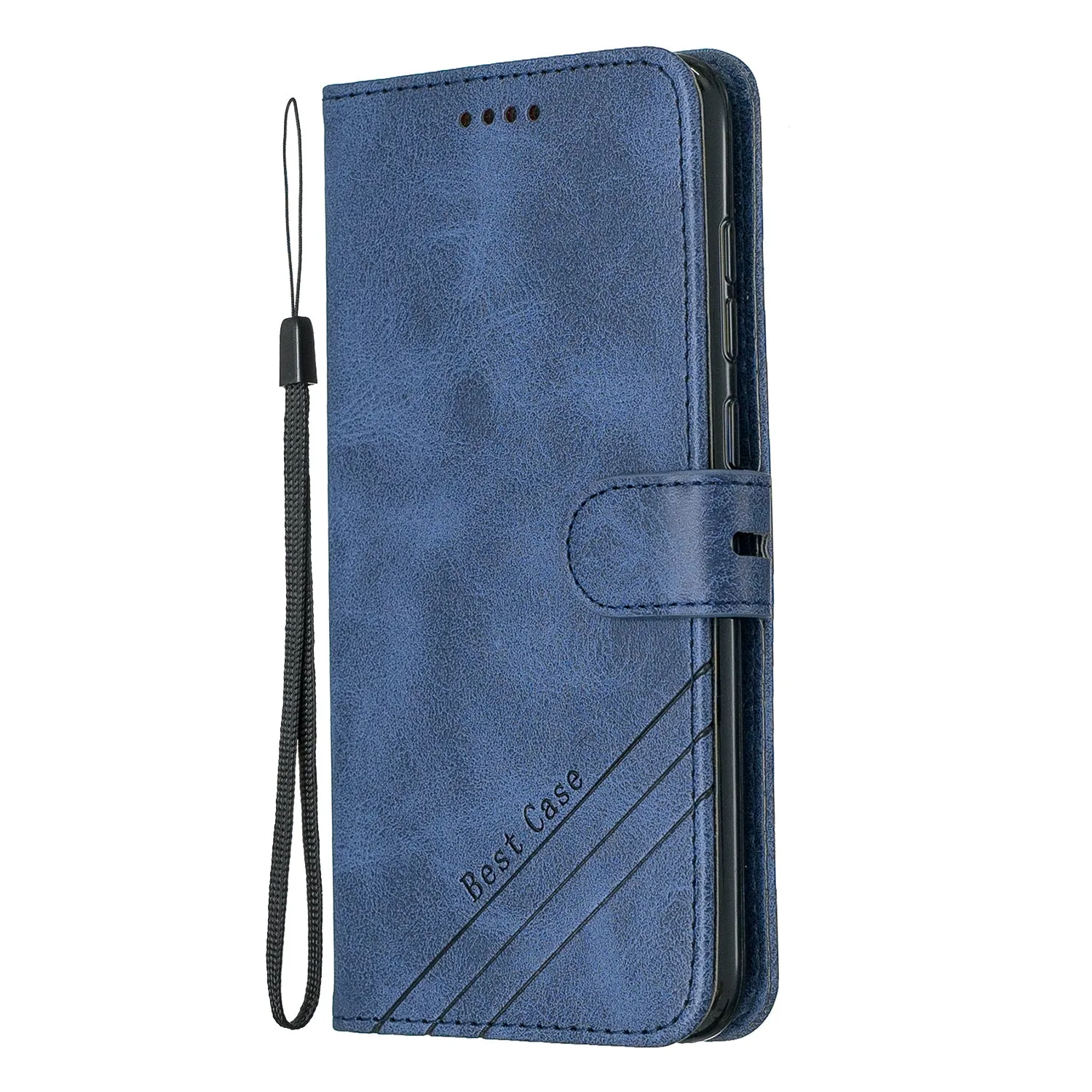 For HUAWEI Y7 2019 Denim Pattern Solid Color Flip Wallet PU Leather Protective Phone Case with Buckle & Bracket yellow