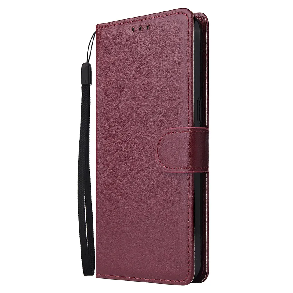 For OPPO Realme 3 pro Flip-type Leather Protective Phone Case with 3 Card Position Buckle Design Phone Cover  Rose gold