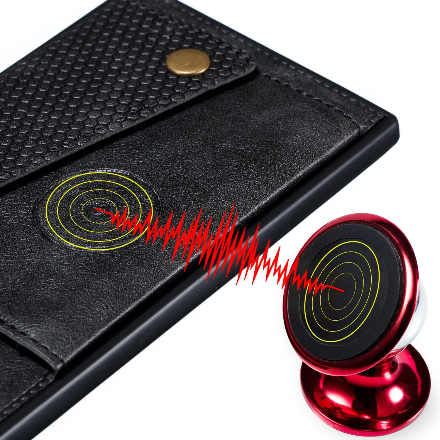 For OPPO Realme 3 PU Leather Flip Stand Shockproof Cell Phone Cover Double Buckle Anti-dust Case With Card Slots Pocket black