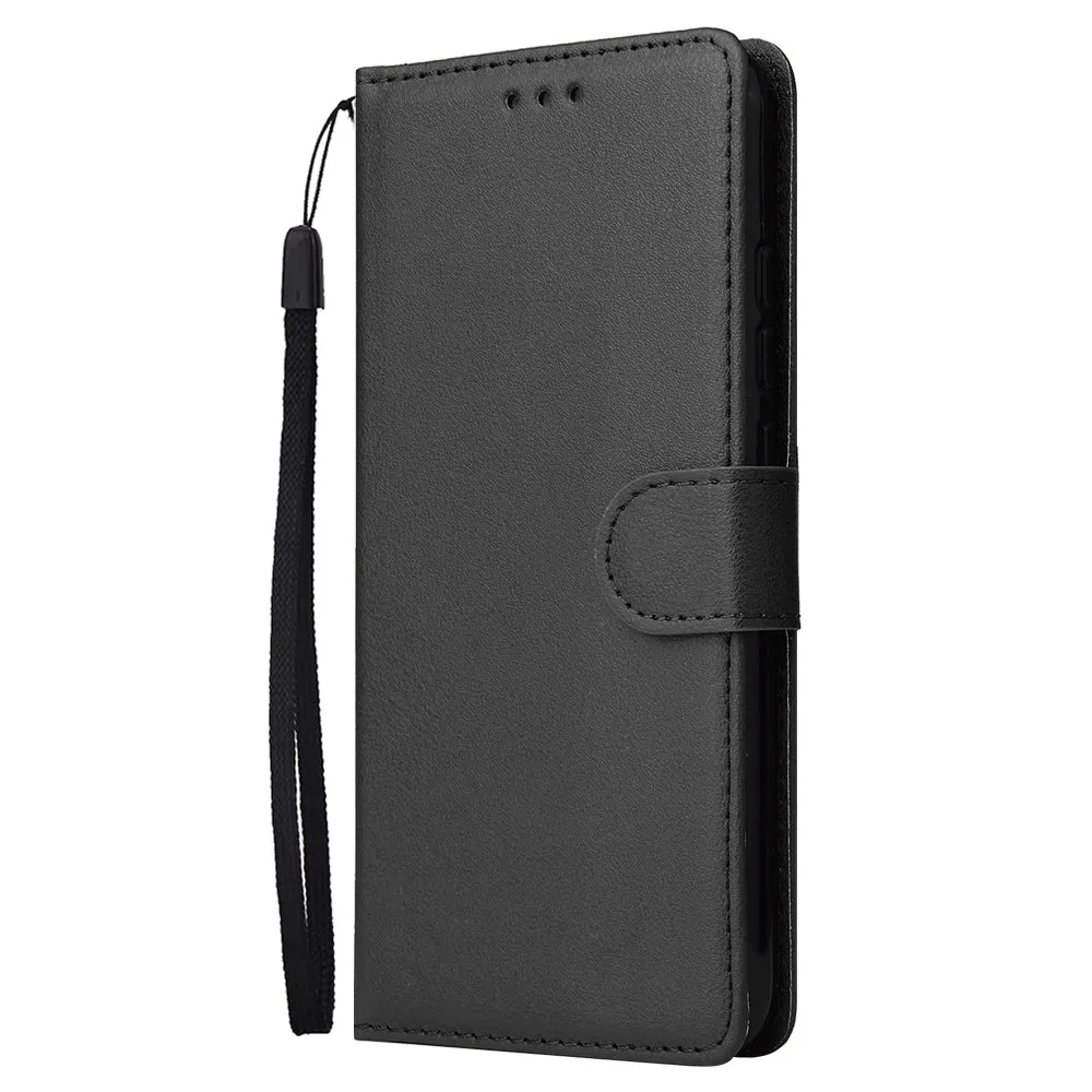 For Redmi note 7/Redmi note 7pro Flip-type Leather Protective Phone Case with 3 Card Position Buckle Design Phone Cover  black