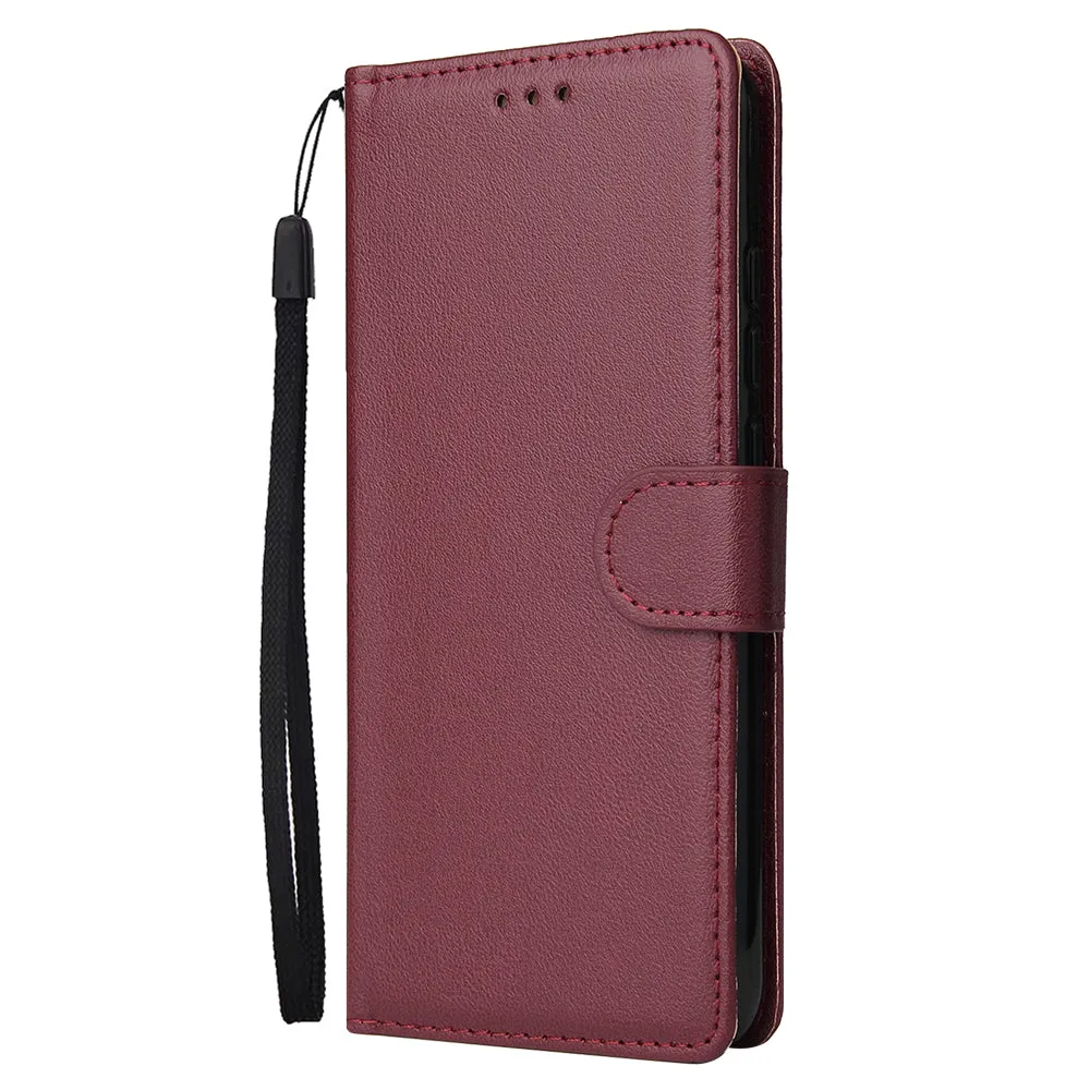 For Redmi note 7/Redmi note 7pro Flip-type Leather Protective Phone Case with 3 Card Position Buckle Design Phone Cover  Rose gold