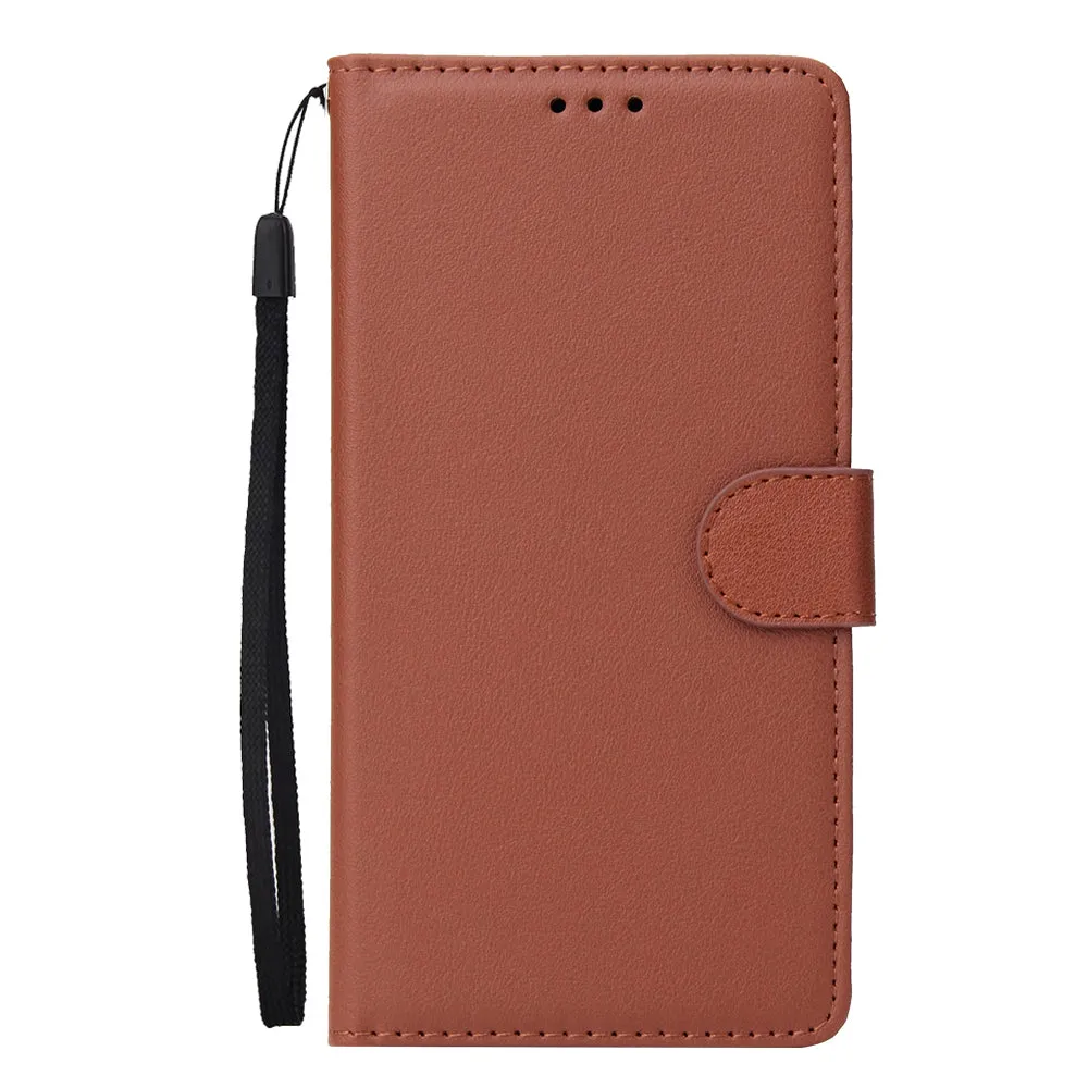For Xiaomi Pocophone F1 Flip-type Leather Protective Phone Case with 3 Card Position Buckle Design Phone Cover  black
