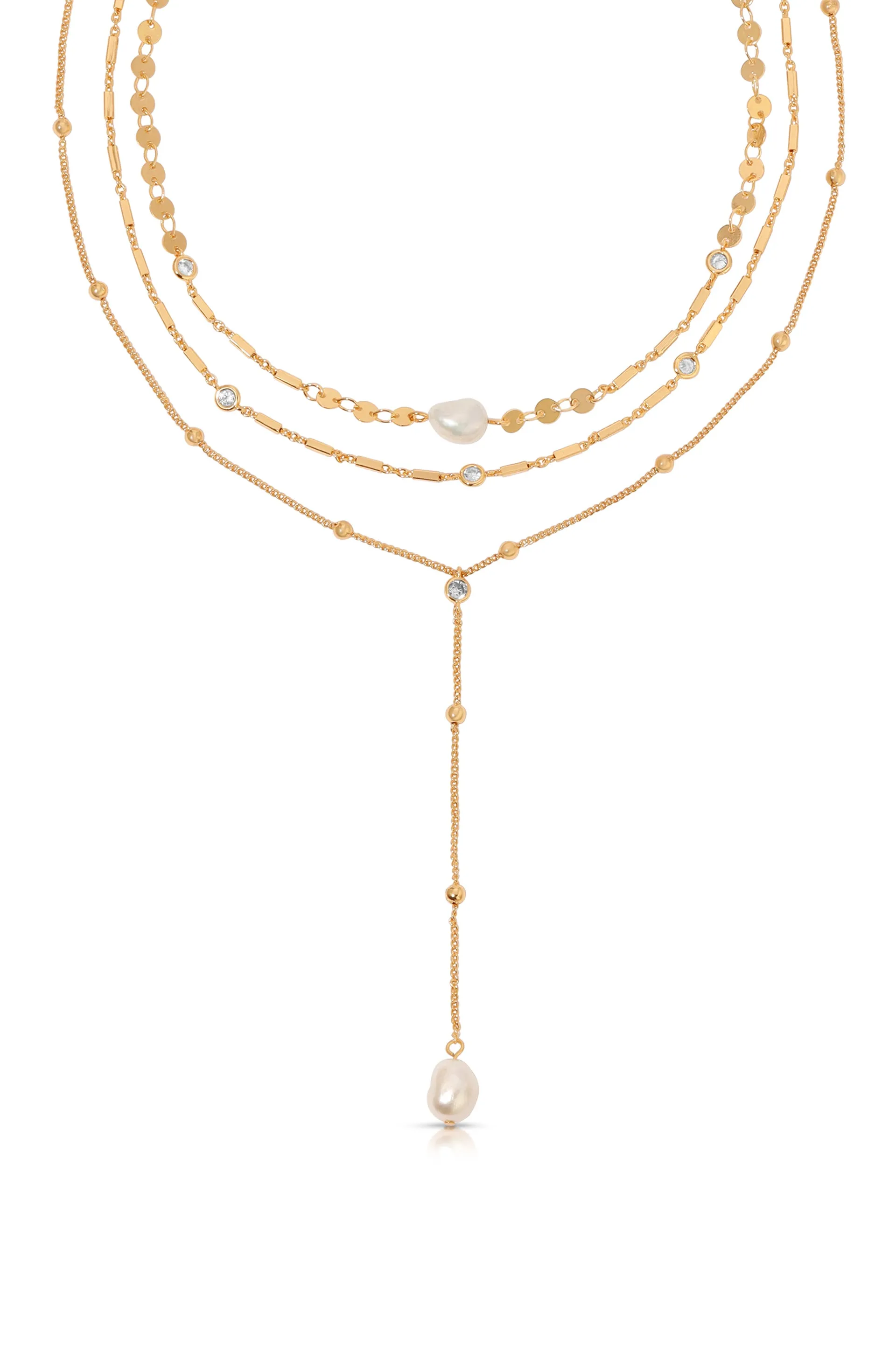 Forever Falling Multi-Chain Lariat Choker