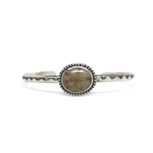 Fossilized Sand Dollar Cuff #2