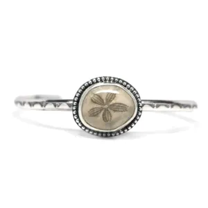 Fossilized Sand Dollar Cuff