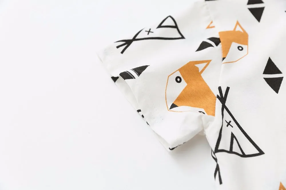 Fox Short Sleeve White Shirt