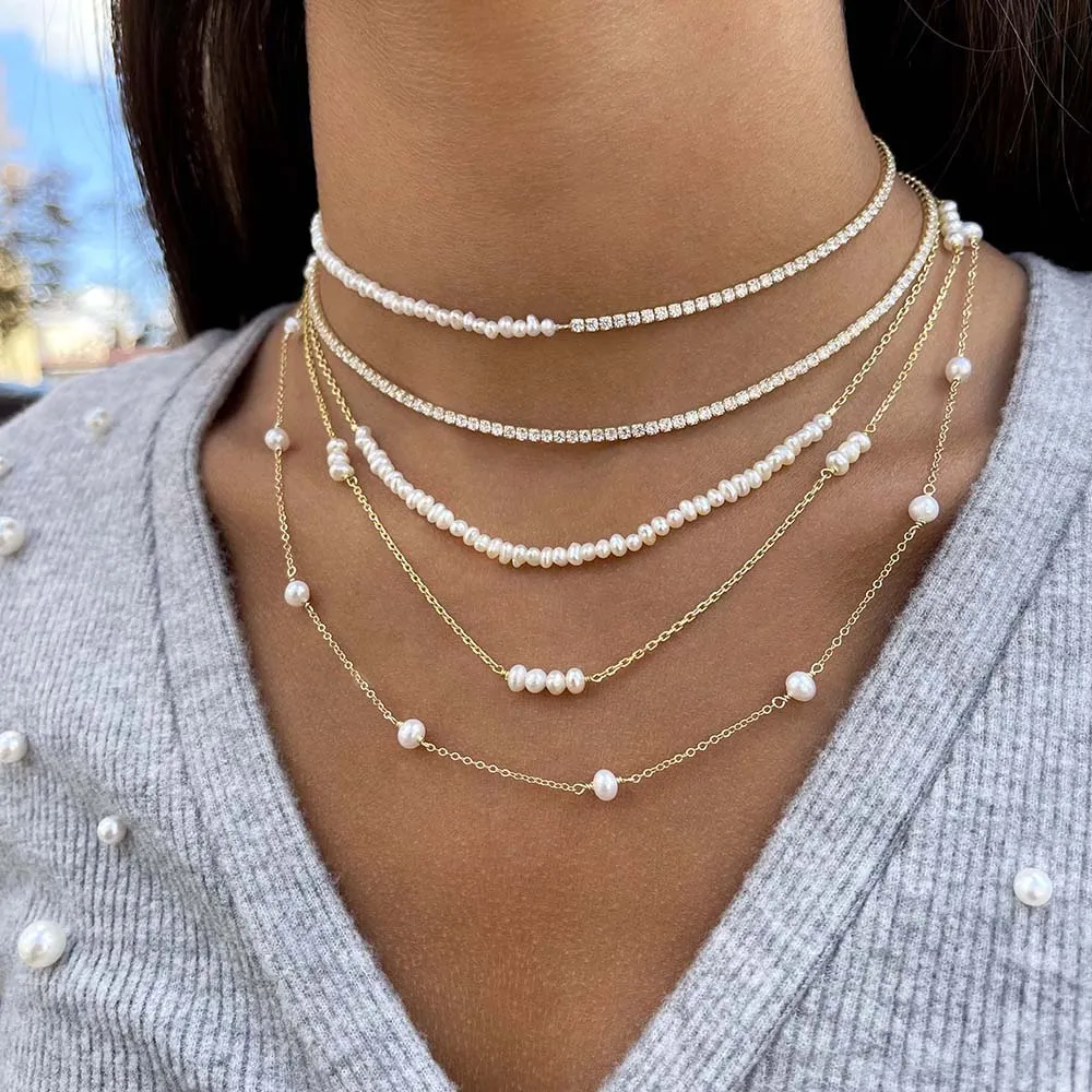 Freshwater Pearl Chain Necklace
