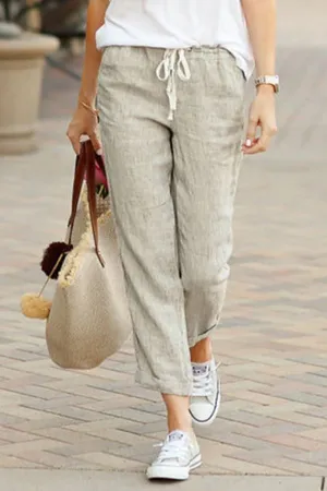 Front Tie Adjustable Trousers