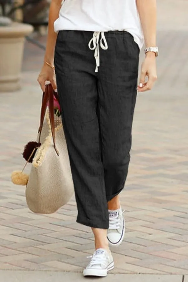 Front Tie Adjustable Trousers