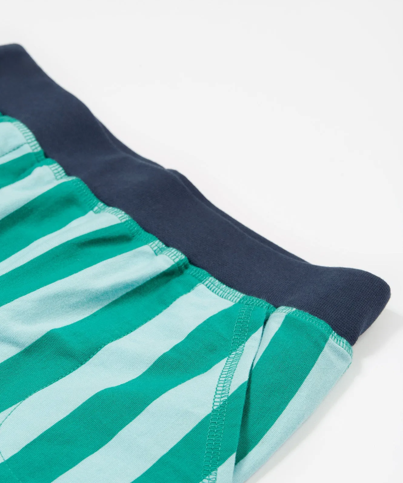 Frugi Stithian Shorts - Bluebird Iguana Stripe
