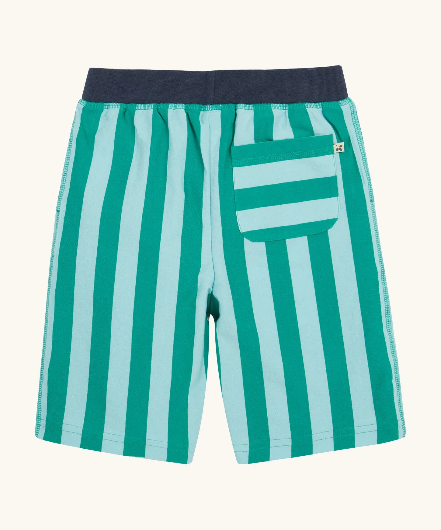 Frugi Stithian Shorts - Bluebird Iguana Stripe