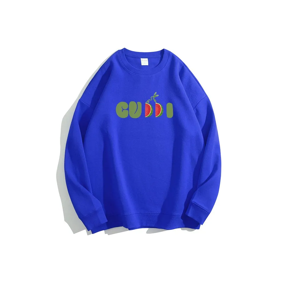 Fruit Cute Letter Print Hoodies Sweatshirt
