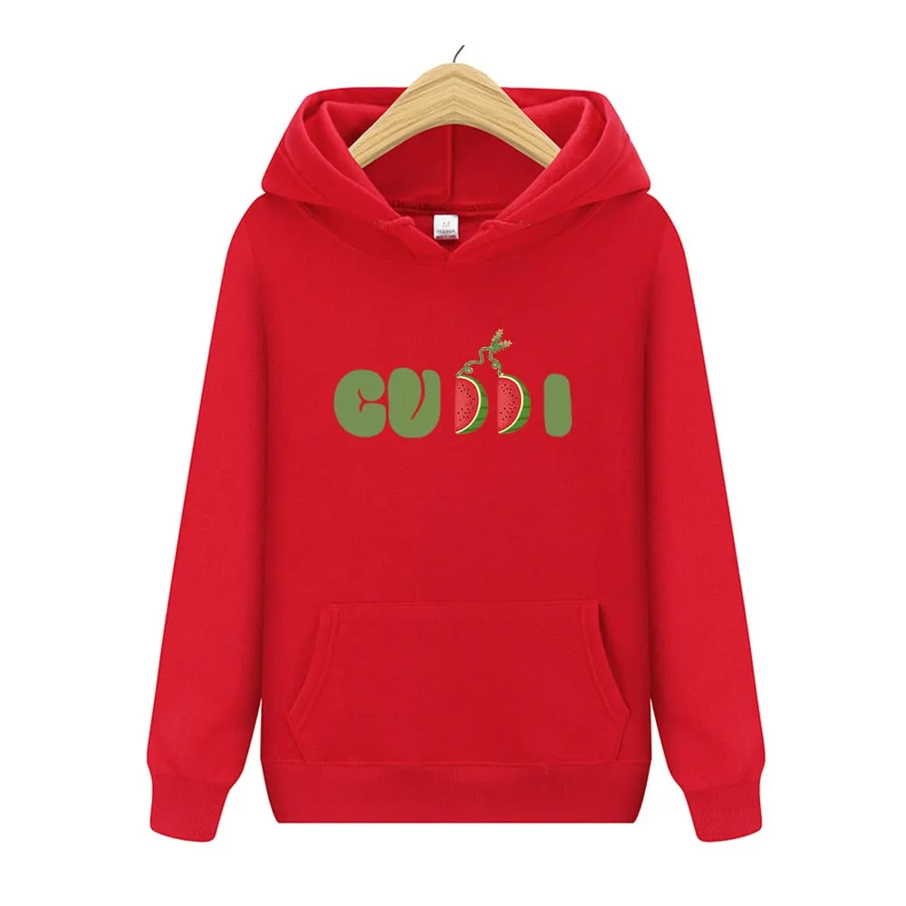 Fruit Cute Letter Print Hoodies Sweatshirt