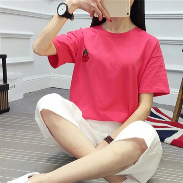Fruit Embroidery T-Shirt