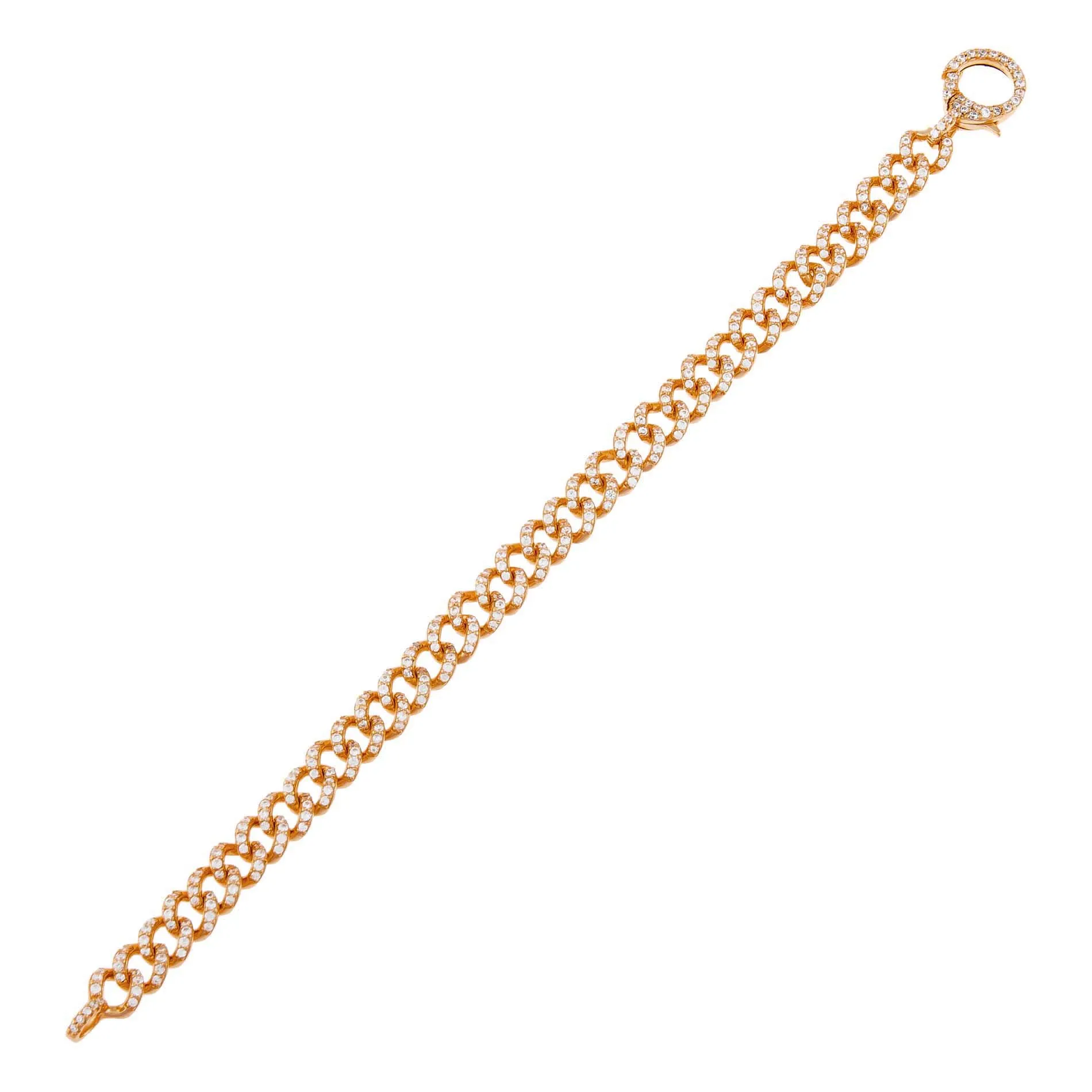 Full Pavé Cuban Chain Bracelet