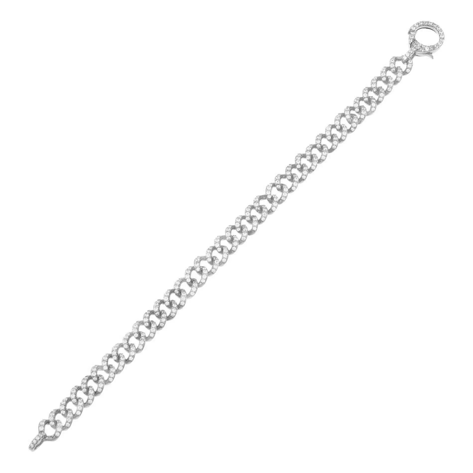 Full Pavé Cuban Chain Bracelet