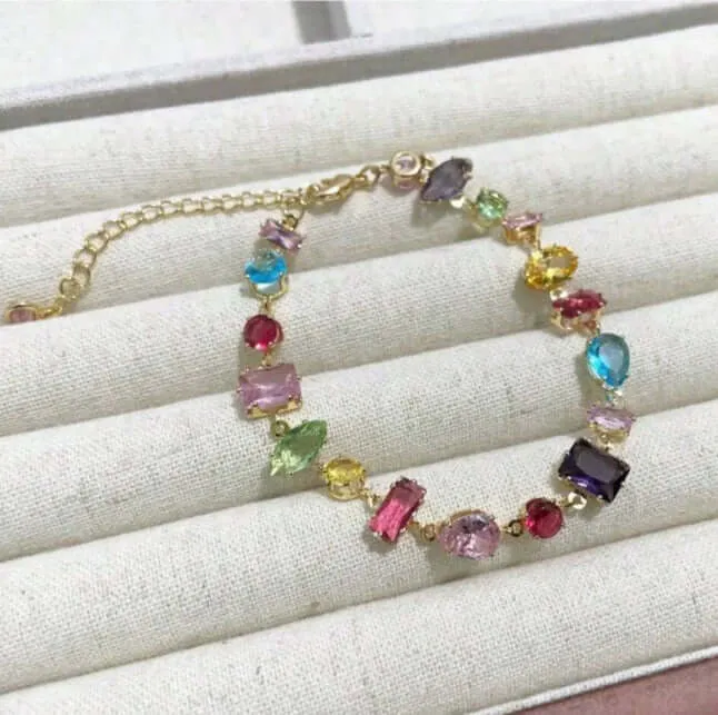 GEMSTONE CASCADE BRACELET (2 colors)