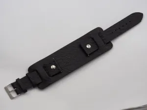 Genuine leather watch strap 22mm