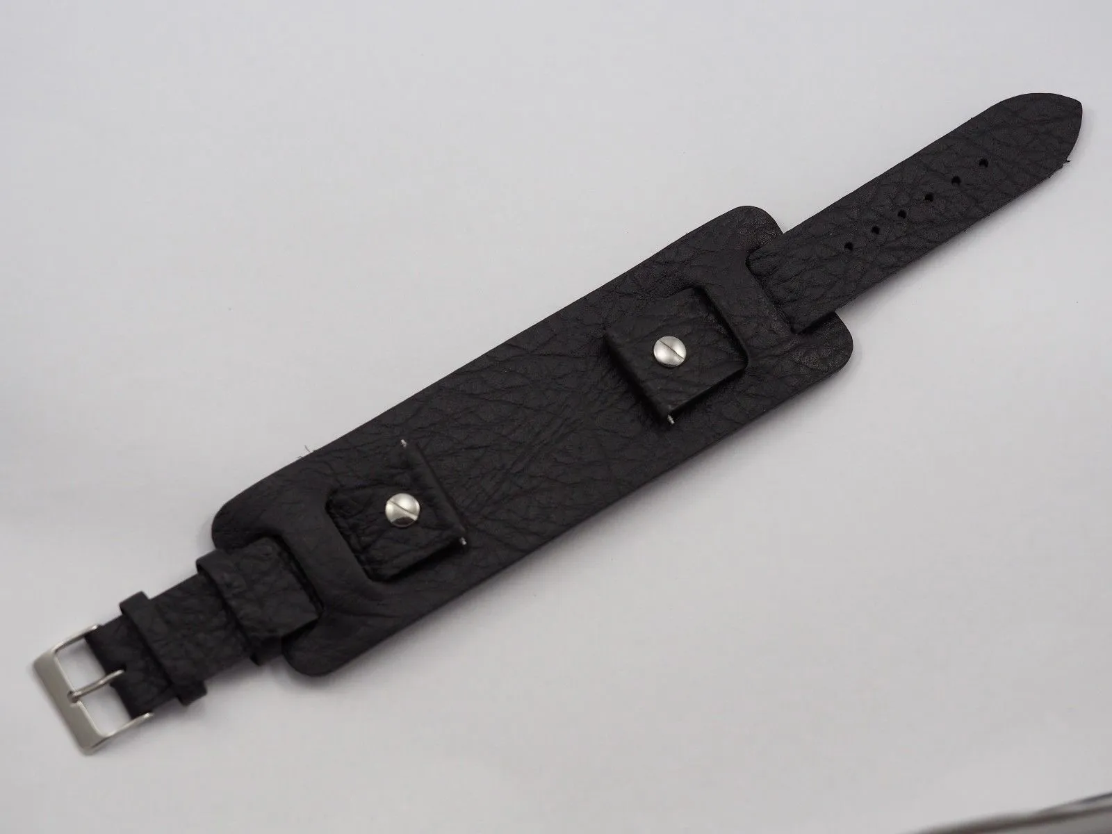 Genuine leather watch strap 22mm