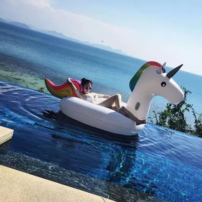 Giant Inflatable Unicorn Pool Float