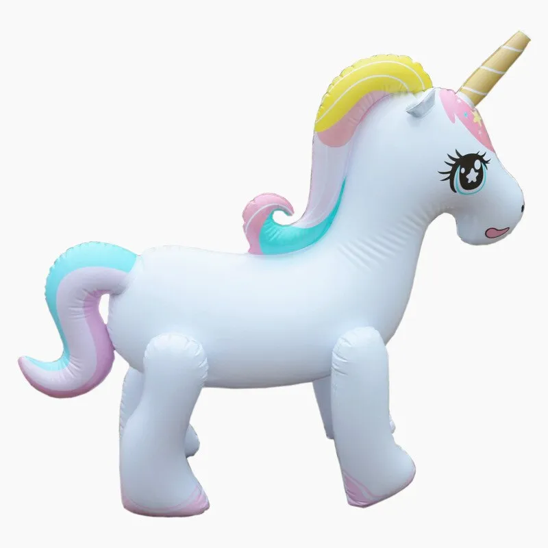 Giant Inflatable Unicorn Water Spray Swimming Outdoor Pool Toy