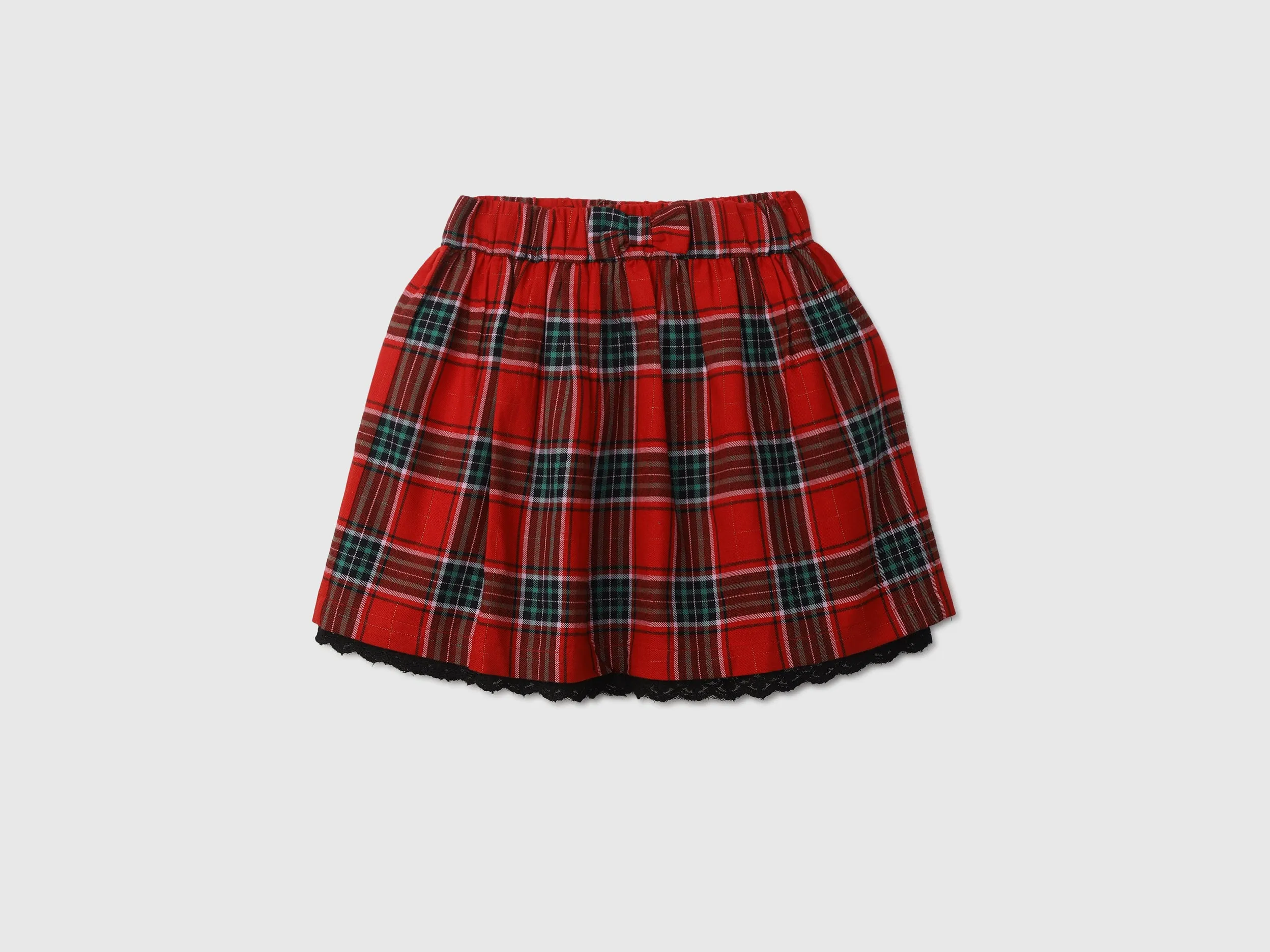 Girls Checked Skirt
