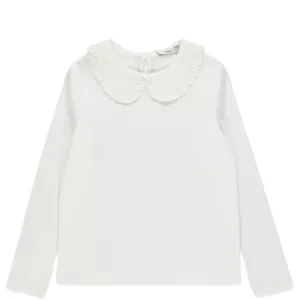 Girls Ex Chainstore Peter Pan Collar Top
