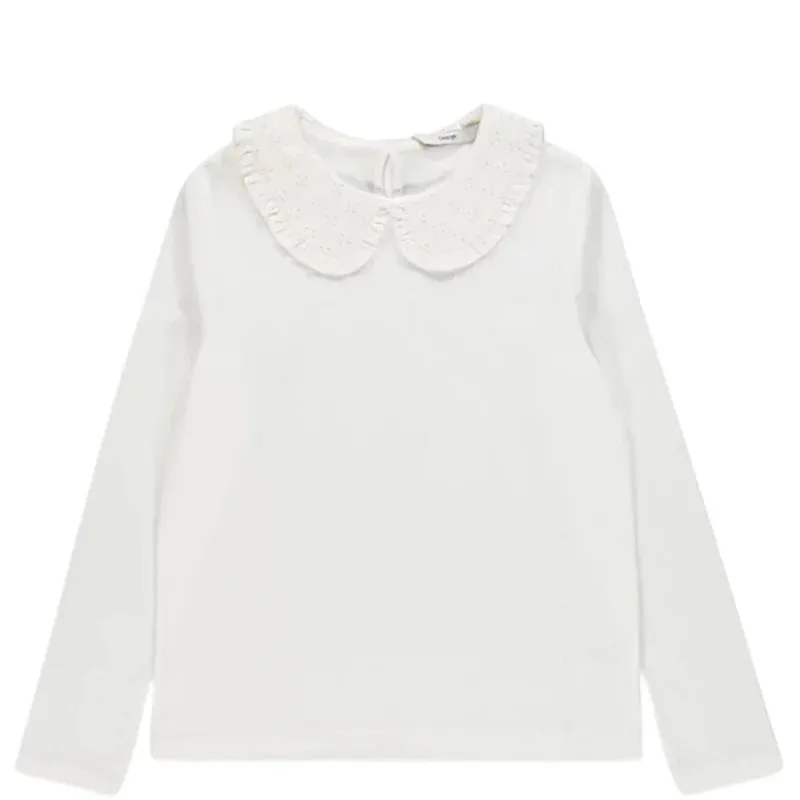 Girls Ex Chainstore Peter Pan Collar Top