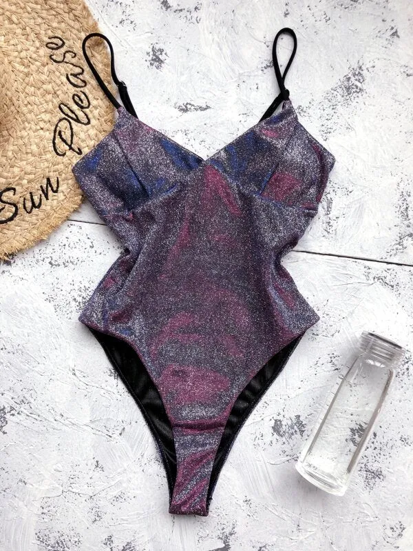 Glitter Galaxy One Piece Swimsuit