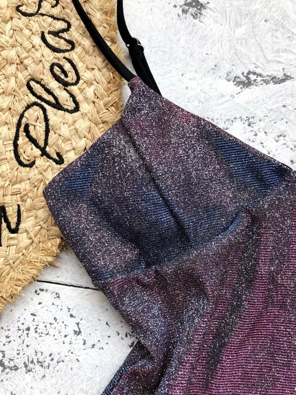 Glitter Galaxy One Piece Swimsuit