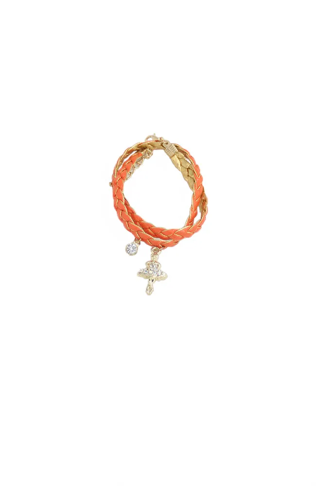 Glitter Pie Woven Bracelet