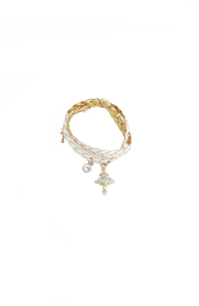 Glitter Pie Woven Bracelet