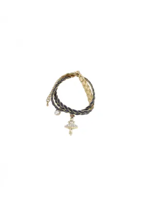 Glitter Pie Woven Bracelet