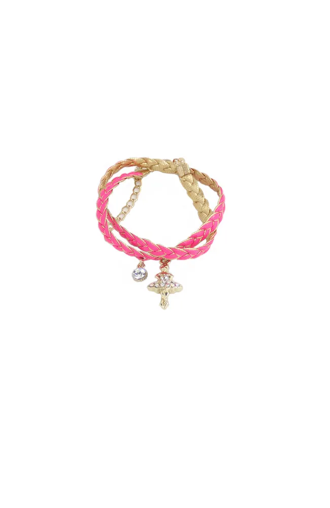 Glitter Pie Woven Bracelet