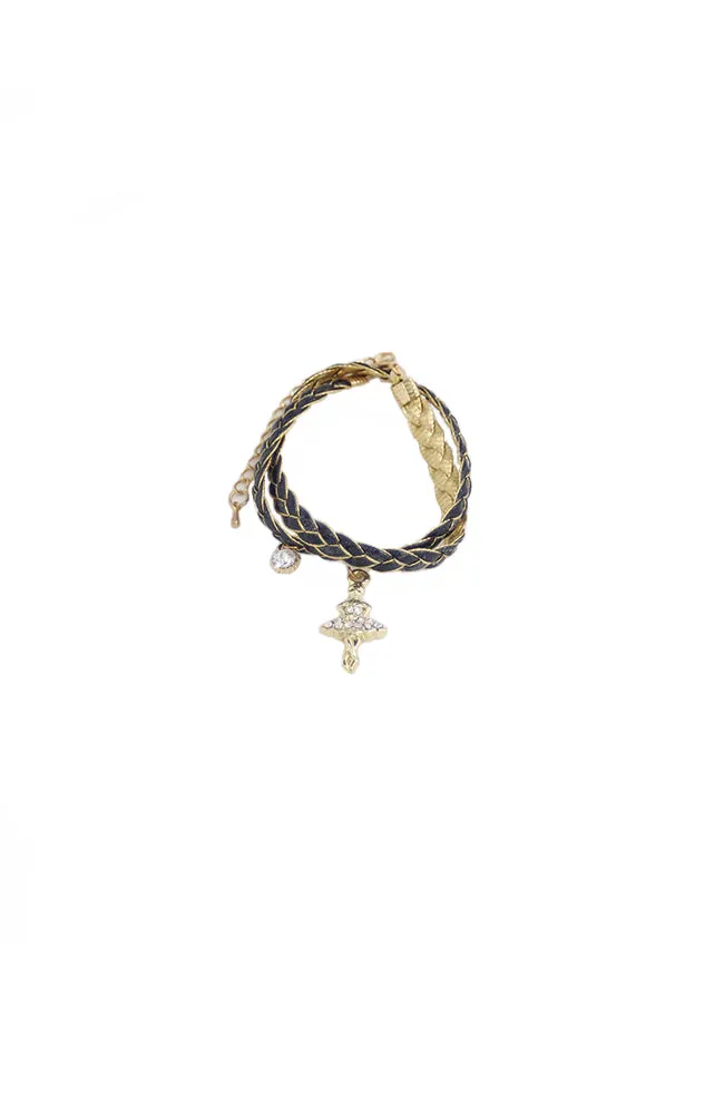 Glitter Pie Woven Bracelet