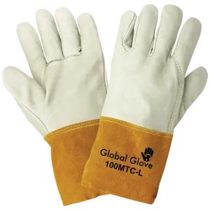Global Glove & Safety 100MTC Premium Grain Cowhide Mig/Tig Welder Gloves
