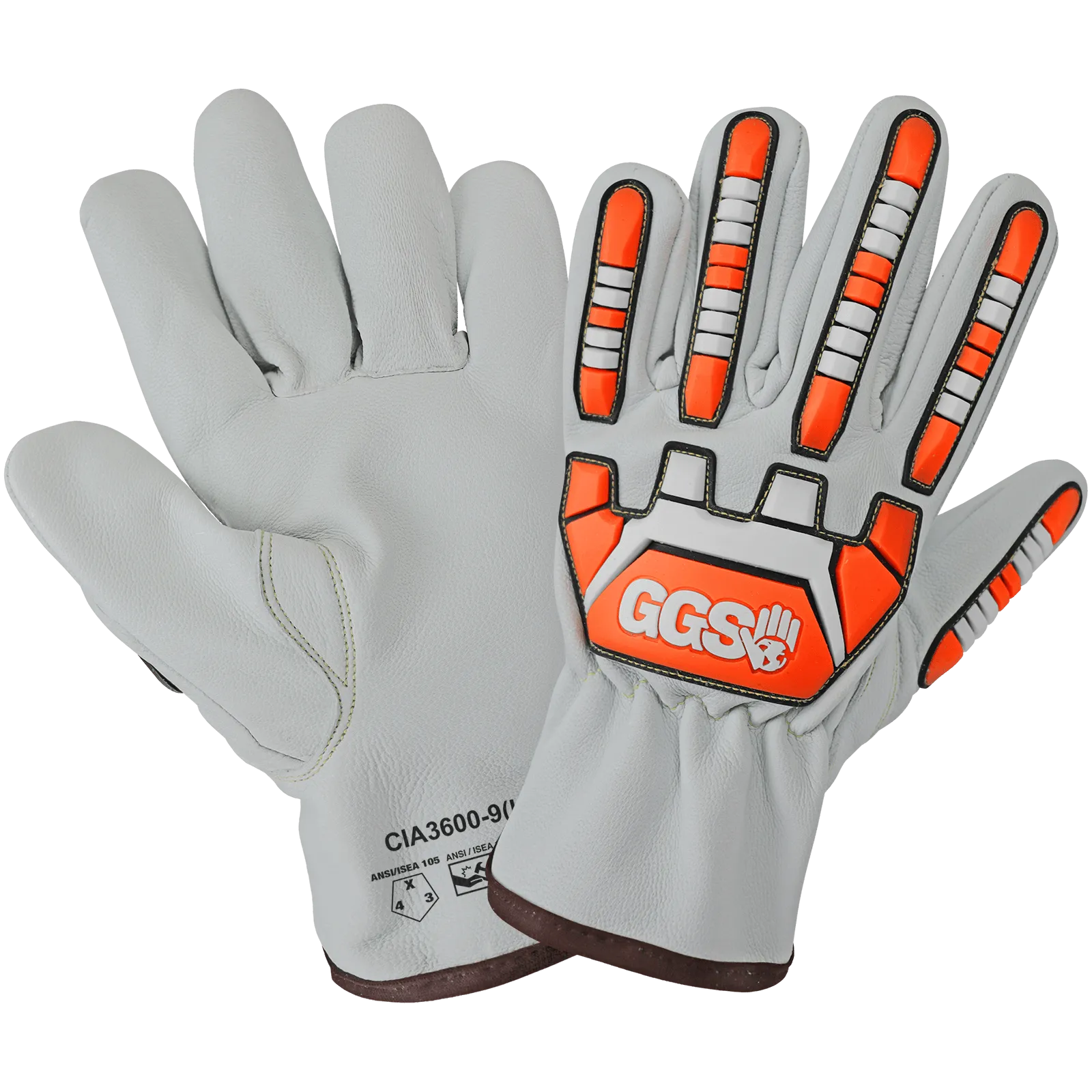 Global Glove & Safety CIA3600 Standard Grain Goatskin Leather, Impact 2
